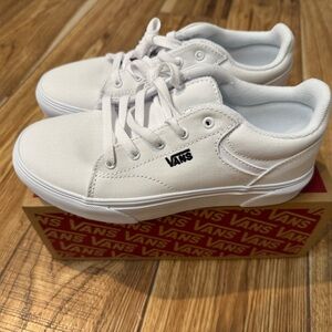Vans White Classic Sneakers with Minimalist Design